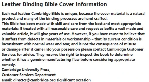 ESV-CE Catholic Bible - Black Cowhide Leather Bound Cornerstone Edition, by Cambridge Bibles - Image 4