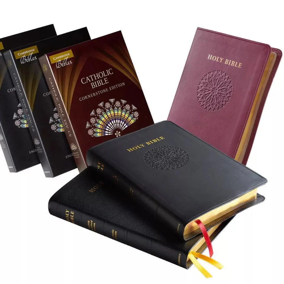ESV-CE Catholic Bible - Cornerstone Edition Smooth Burgundy Faux Leather Binding, by Cambridge Bibles VERY LIMITED STOCK - Image 3
