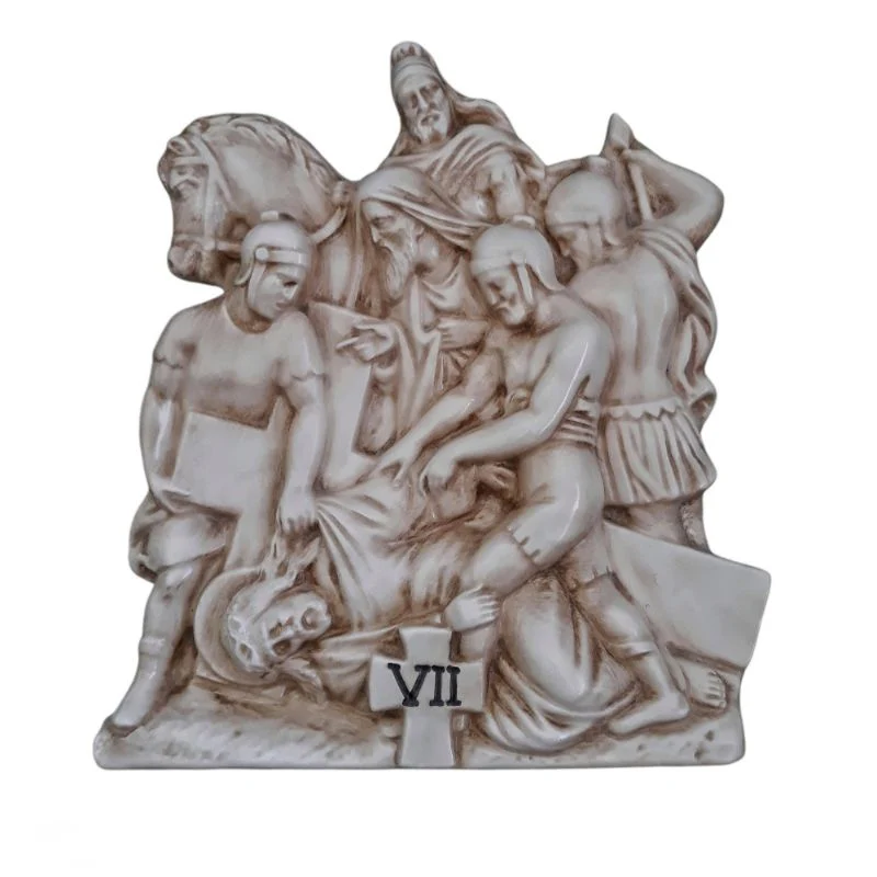 Stations of The Cross, Set of 15 Della Robbia Ceramic Plaques Each Station 30cm / 12 Inches High - Image 7